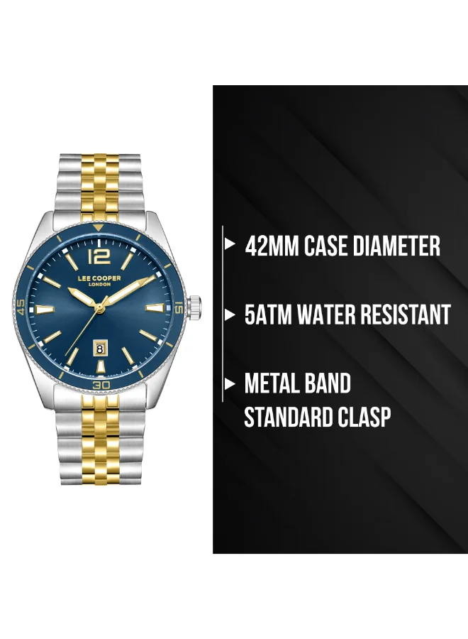 Lee Cooper  Men's METAL Analog Watch LC08281.290 - 42 mm for Men | Best Price UAE